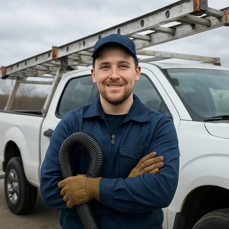 Sheboygan Gutter Pros technician